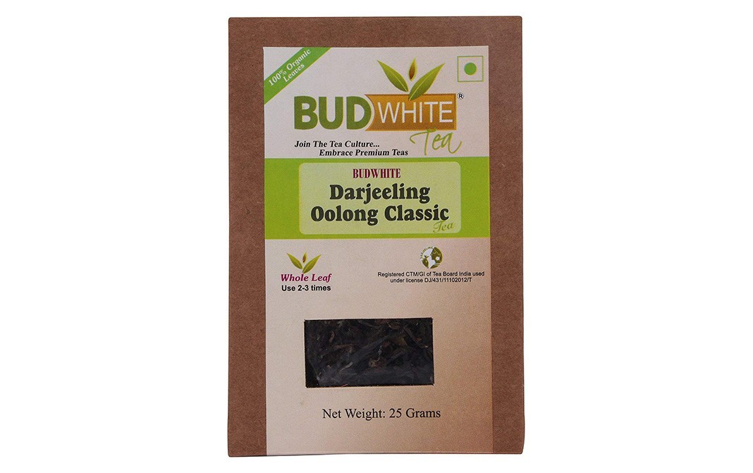 Bud White Darjeeling Oolong Classic Tea   Box  25 grams